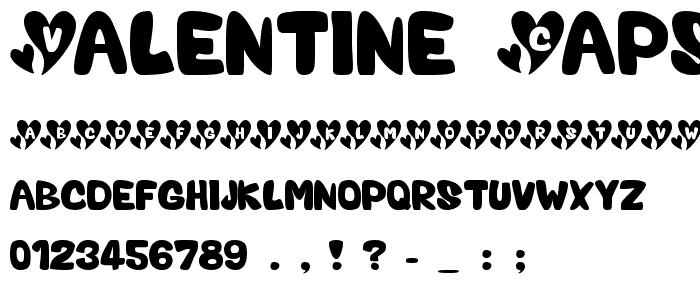 Valentine Caps font